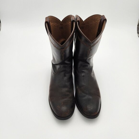 Ariat Men's Heritage Roper Boots Distressed Brown 10002284 Size 10B Cowboy Rodeo - Picture 8 of 11